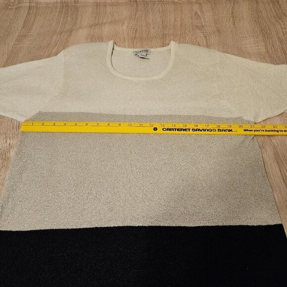 Avenue Collection Short Sleeve Pullover Sweater Size 1x Womens  Workwear - Picture 4 of 7